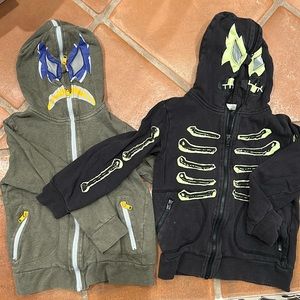 2 Stella Mcartney Kids hoodies with face covers